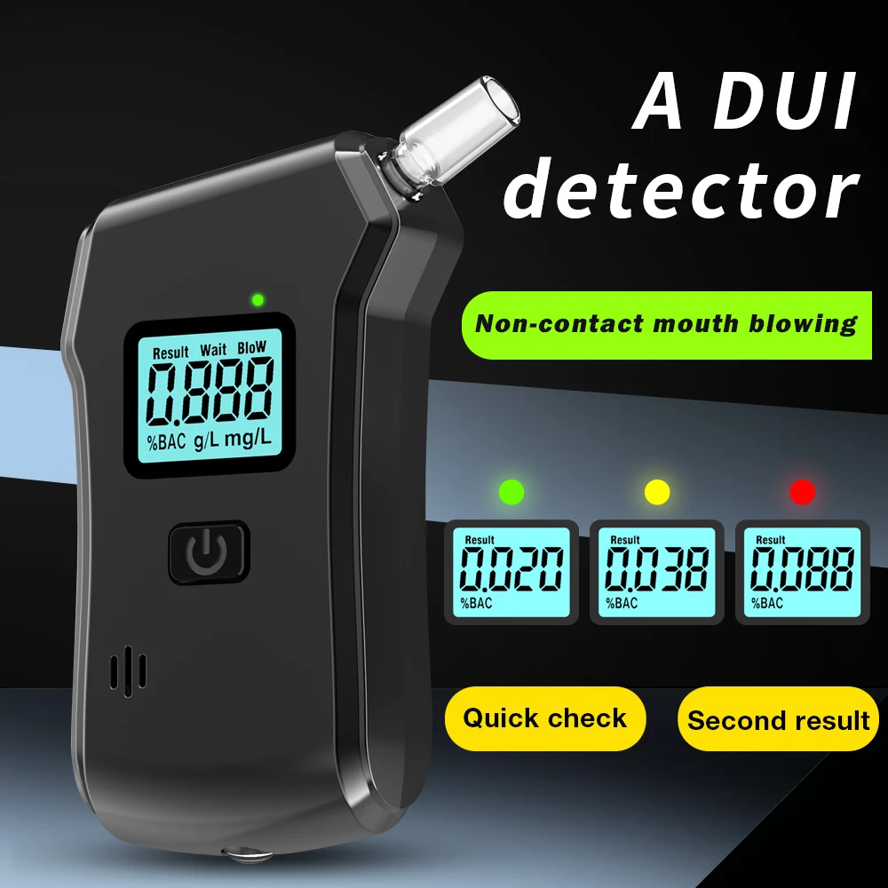 Мини-детектор алкоголя в выдыхаемом воздухе, полицейский алкотестер, портативный ЖК-цифровой диагностический инструмент для предотвращения пьяного вождения
Мини-детектор алкоголя в выдыхаемом воздухе, полицейский алкотестер, портативный ЖК-цифровой диагностический инструмент для предотвращения пьяного вождения