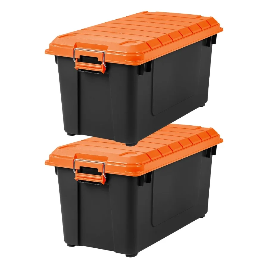 IRIS 22-Gallon Black Plastic Latching Storage Bin with Secure Lid for Home, Garage Office Organization Durable Stackable Tote C
IRIS 22-Gallon Black Plastic Latching Storage Bin with Secure Lid for Home, Garage Office Organization Durable Stackable Tote C