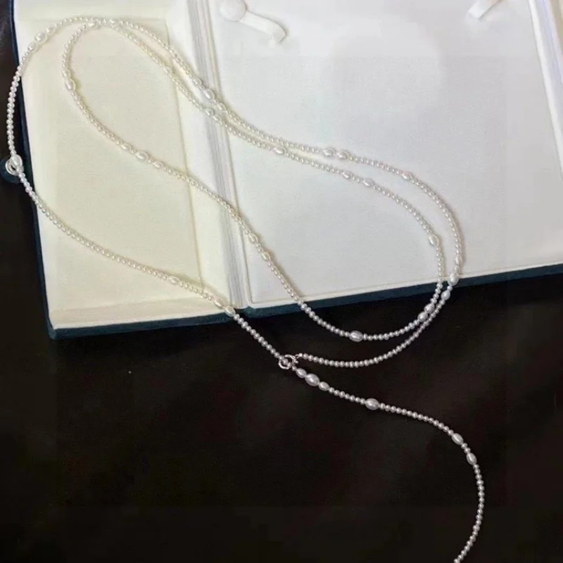 SGARIT Extra Long 150cm Pearl Necklace Layered Bib Statement Jewelry for Women Bold Luxury Freshwater Pearls 925 Sterling Silver
SGARIT Extra Long 150cm Pearl Necklace Layered Bib Statement Jewelry for Women Bold Luxury Freshwater Pearls 925 Sterling Silver