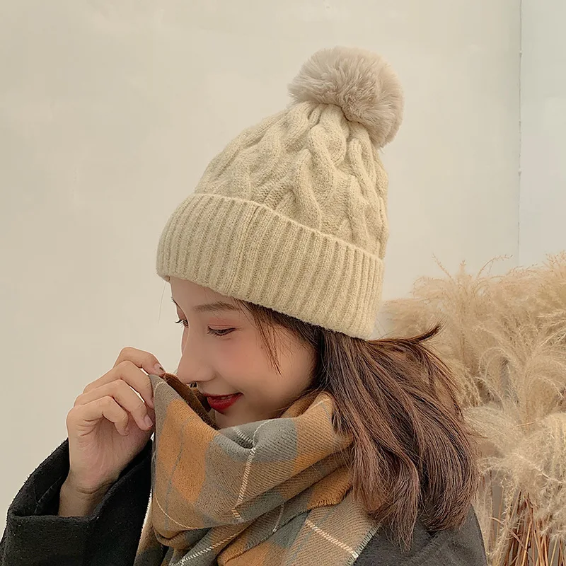 Winter Knitted Hat Thick Warm Skullies Beanies Hats for Women Solid Outdoor Snow Riding Ski Bonnet Caps for Girl
Winter Knitted Hat Thick Warm Skullies Beanies Hats for Women Solid Outdoor Snow Riding Ski Bonnet Caps for Girl