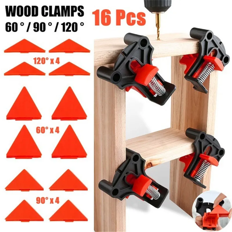 Woodworking Angle Clamp Utility Fixation Tool Picture Frame Clip Household Tools Installer 60° 90°120° Multiangle Tool
Woodworking Angle Clamp Utility Fixation Tool Picture Frame Clip Household Tools Installer 60° 90°120° Multiangle Tool