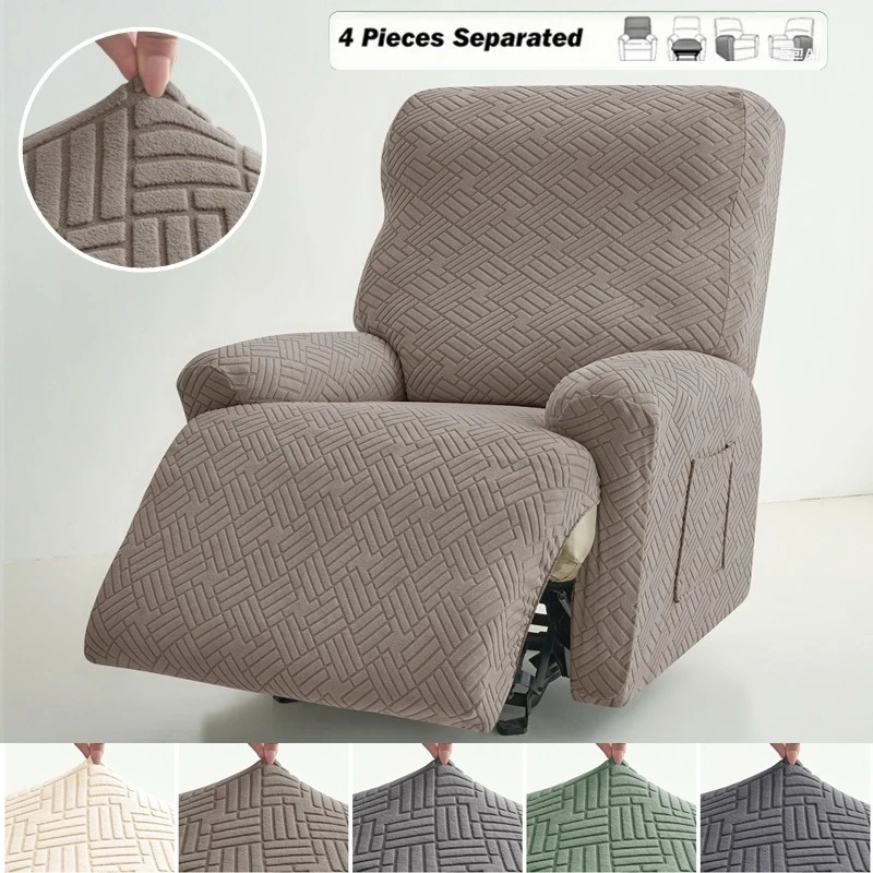 1 Seater Jacquard Recliner Sofa Cover Elastic Split Armchair Cover for Living Room Couch Protector with Storage Pocket 의자 커버
1 Seater Jacquard Recliner Sofa Cover Elastic Split Armchair Cover for Living Room Couch Protector with Storage Pocket 의자 커버
