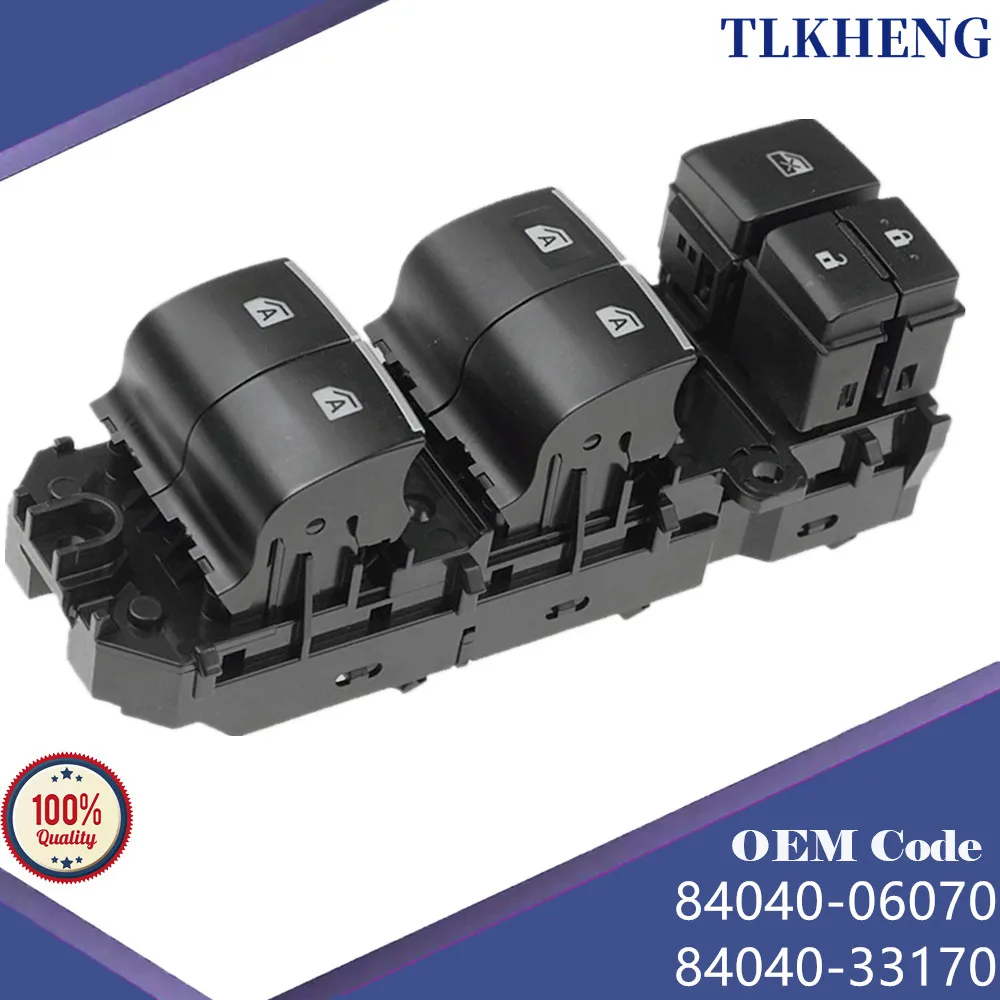 84040-06070 Electric Window Control Switch Window Drive Switch For Toyota C-HR (_X1_) RAV4 Camry 2016-2022,84040-33170
84040-06070 Electric Window Control Switch Window Drive Switch For Toyota C-HR (_X1_) RAV4 Camry 2016-2022,84040-33170