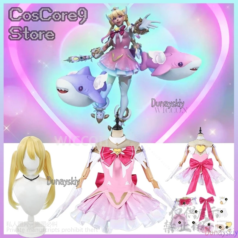 Juno anime game WATCHH2 코스프레 costume kawaii Sweet Lolita Dress heart Bow pink jirai kei wigs for girls woman over customized
Juno anime game WATCHH2 코스프레 costume kawaii Sweet Lolita Dress heart Bow pink jirai kei wigs for girls woman over customized