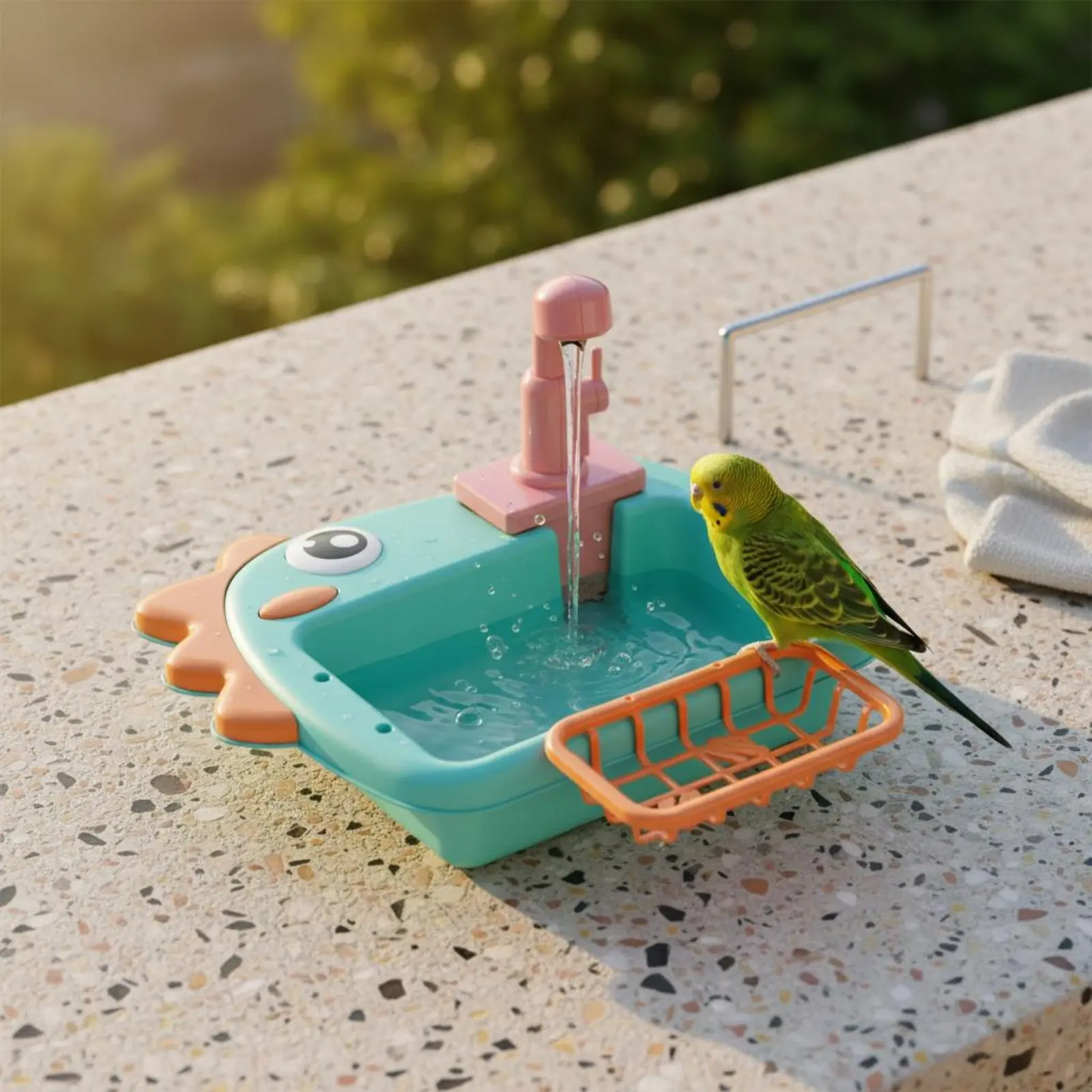 Parrot Bath Tub Cute Design Pet Bird Bathing Tub Parrot Bath Station Easy to Clean Bird Shower Basin Safe Plastic for Indoor
Parrot Bath Tub Cute Design Pet Bird Bathing Tub Parrot Bath Station Easy to Clean Bird Shower Basin Safe Plastic for Indoor