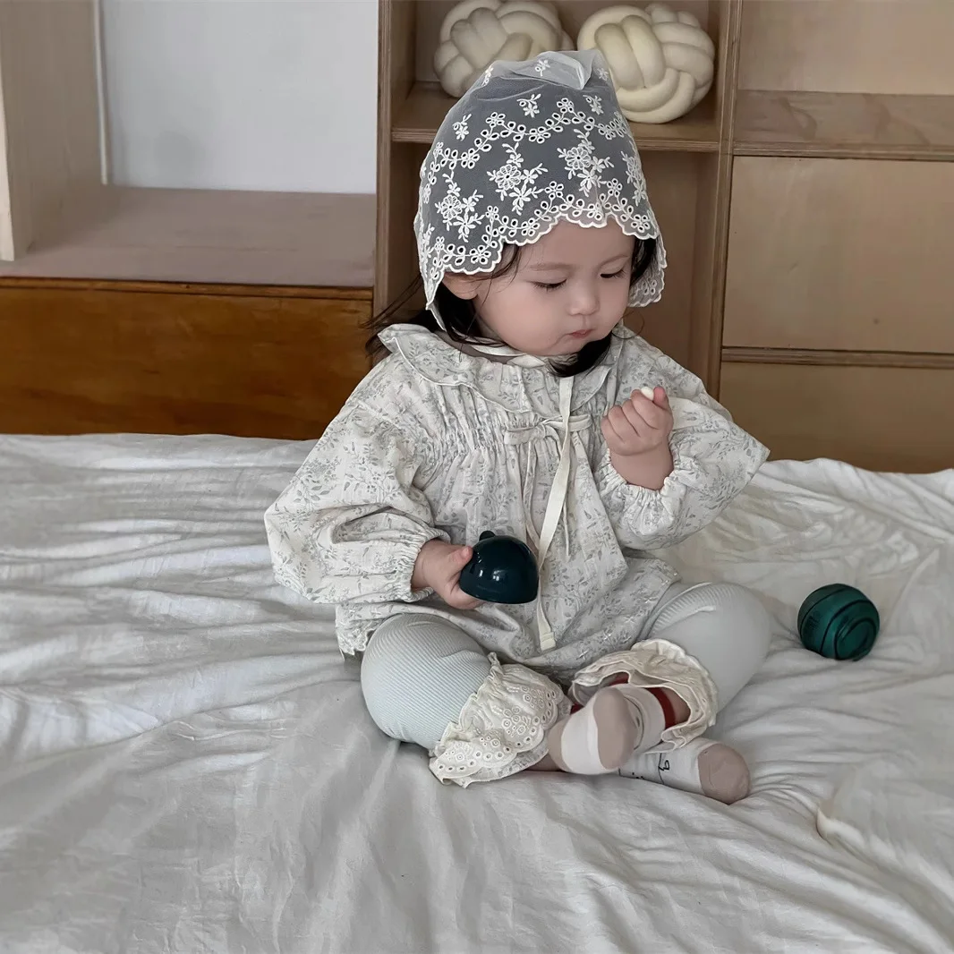 2025 Spring New Baby Girls Long Sleeve Lace Collar Shirts Infant Toddler Cute Floral Sweet Princess Tops Loose Baby Clothes
2025 Spring New Baby Girls Long Sleeve Lace Collar Shirts Infant Toddler Cute Floral Sweet Princess Tops Loose Baby Clothes