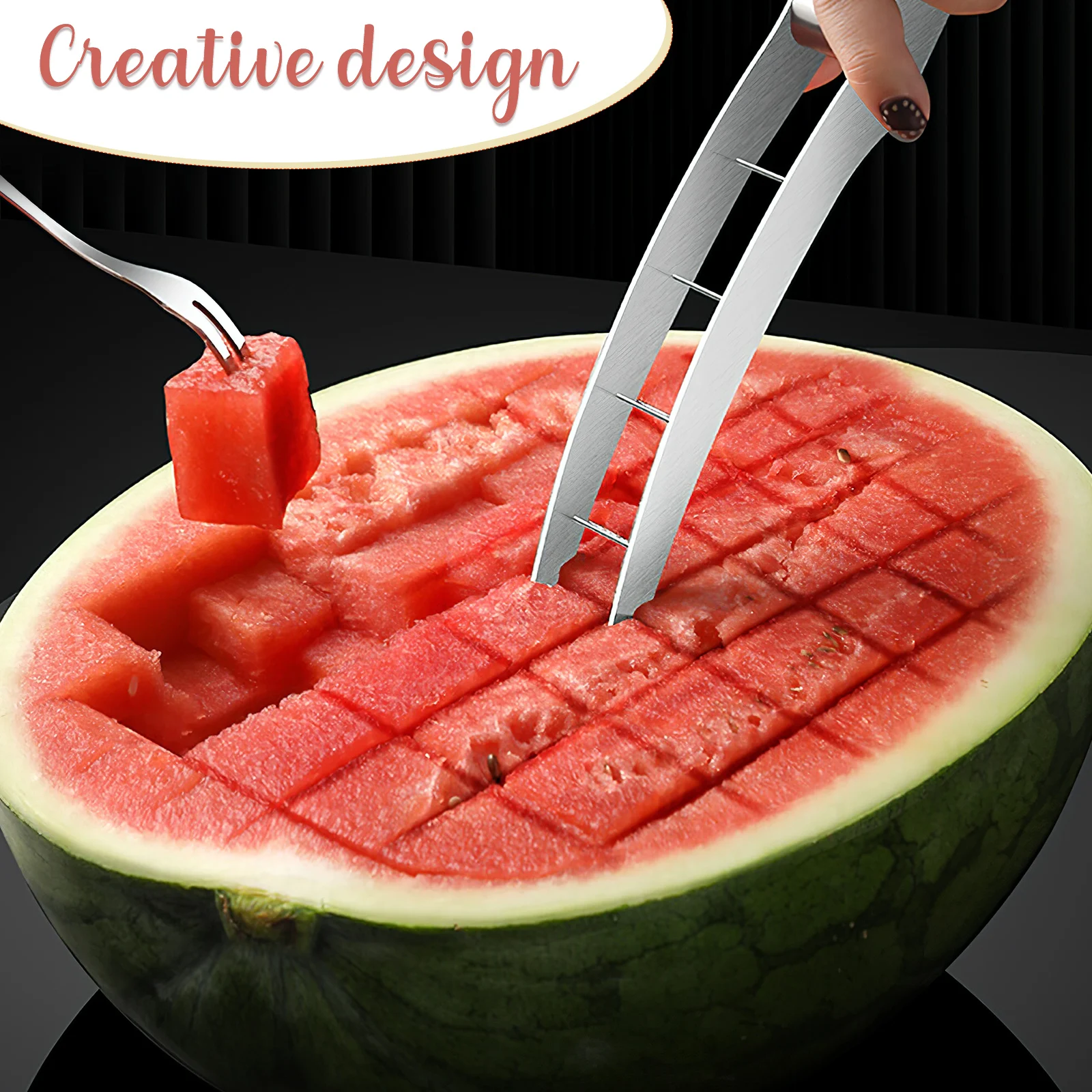 2 pcs StainlessSteel WatermelonSlicer ProfessionalMelonCutter KitchenFruitTool MultiFunctional Safe Reliable
2 pcs StainlessSteel WatermelonSlicer ProfessionalMelonCutter KitchenFruitTool MultiFunctional Safe Reliable