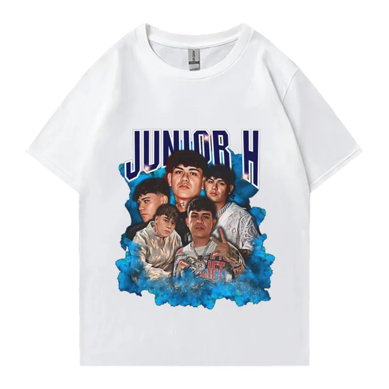 Camiseta retro con estampado de Junior H music patrón camiseta de manga corta súper grande para mujeres
Camiseta retro con estampado de Junior H music patrón camiseta de manga corta súper grande para mujeres