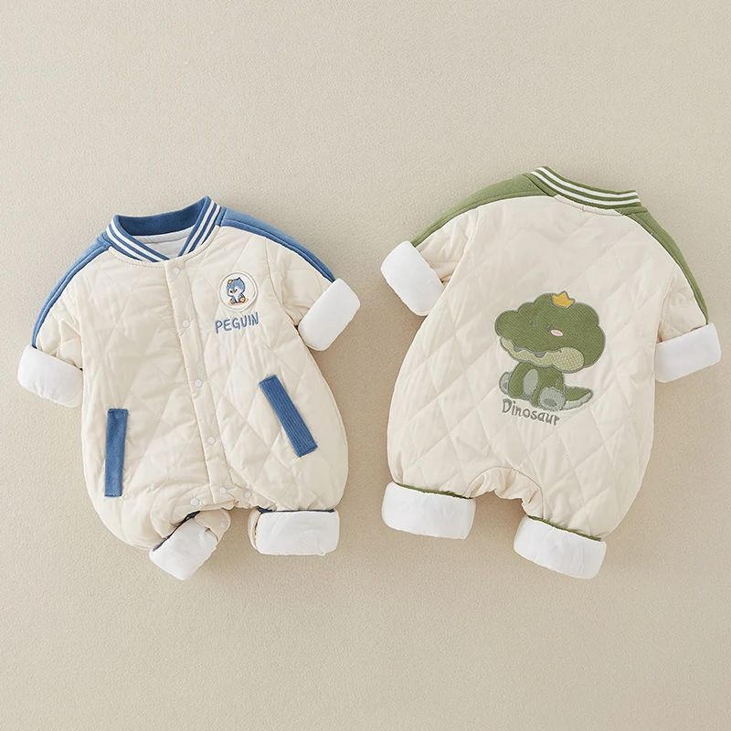 Thiened Cotton Rer Suit for Baby Boys Cute Cartoon Outfit Autumn Winter Clothes for Newborns Comfortable Breathable Clothes
Thiened Cotton Rer Suit for Baby Boys Cute Cartoon Outfit Autumn Winter Clothes for Newborns Comfortable Breathable Clothes