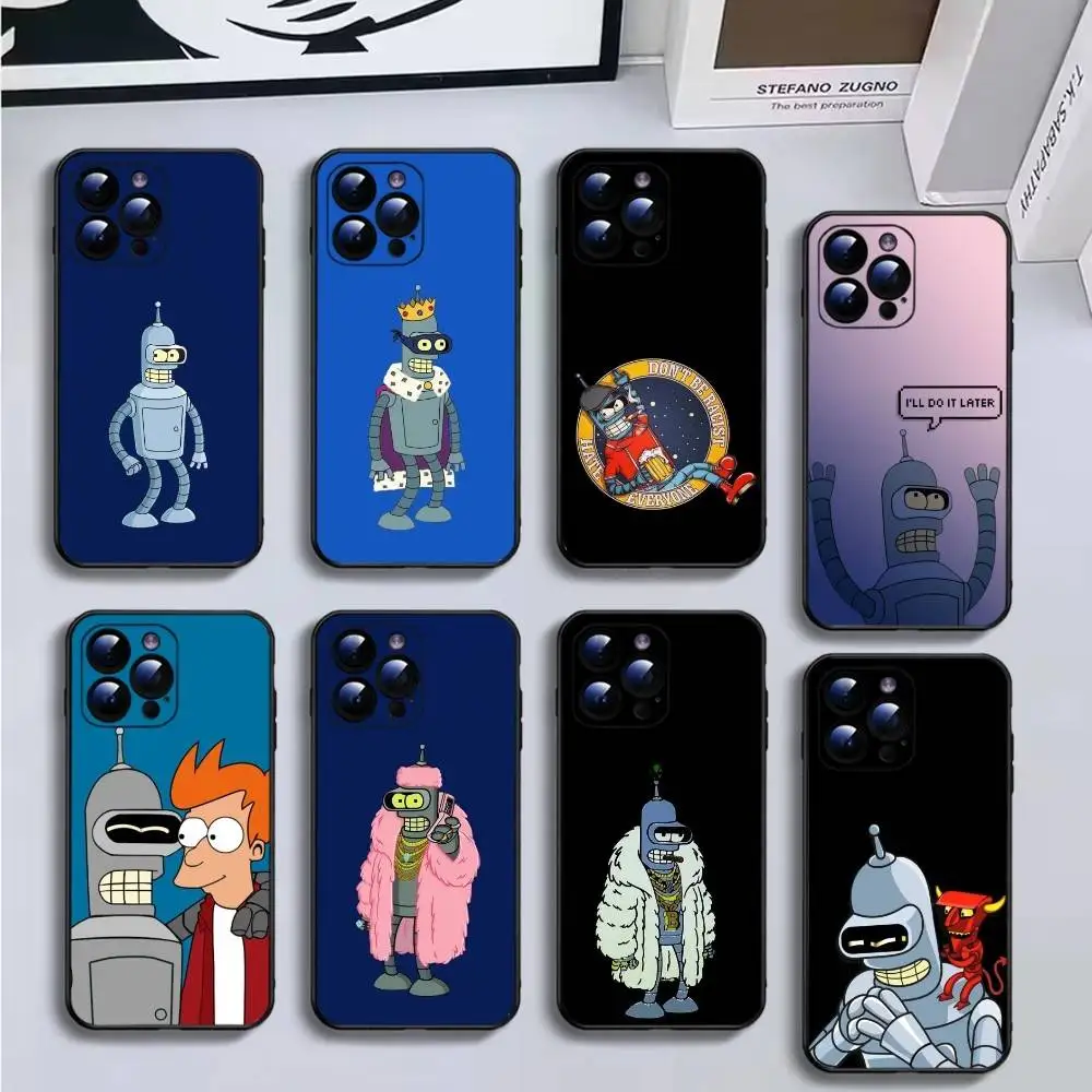 Cartoon F-FuturamaS B-Bender Phone Case For iPhone16,15,14,13,12,11 Plus,Pro Max,XS,X,XR,SE,Mini,8,7,Soft Black Cover
Cartoon F-FuturamaS B-Bender Phone Case For iPhone16,15,14,13,12,11 Plus,Pro Max,XS,X,XR,SE,Mini,8,7,Soft Black Cover