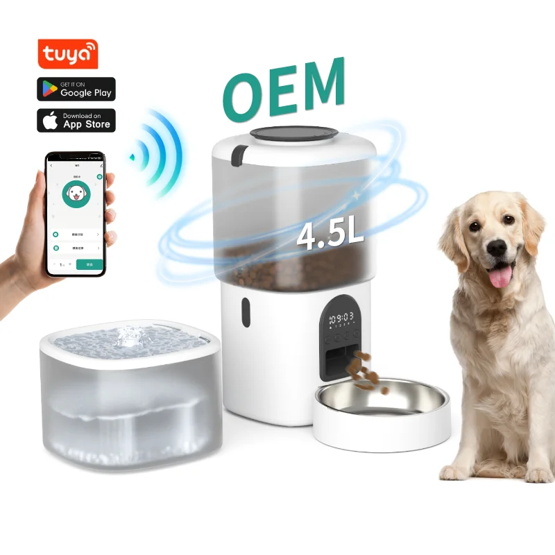 STLF2 in 1 Smart CamerasPet Food and Water Dispenser Plastic Timed Tuya Wifi Automatic Pet Feeder for Cat Dog Slow Feeder
STLF2 in 1 Smart CamerasPet Food and Water Dispenser Plastic Timed Tuya Wifi Automatic Pet Feeder for Cat Dog Slow Feeder