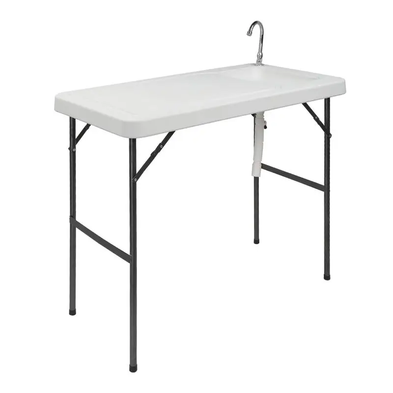115*59*94.5cm White Outdoor Folding Table Rectangular
115*59*94.5cm White Outdoor Folding Table Rectangular