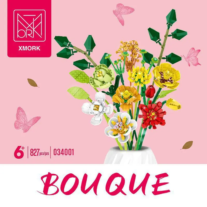 MOC Bouquet Building Blocks City Romantic Home Decoration Compatible with Lego Flowers Bricks DIY Toys for Childrens Girls Gifts
MOC Bouquet Building Blocks City Romantic Home Decoration Compatible with Lego Flowers Bricks DIY Toys for Childrens Girls Gifts