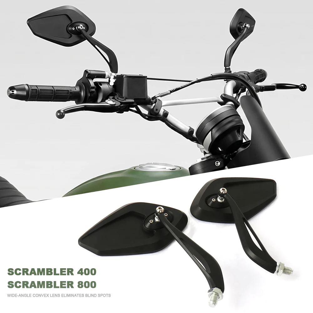 For Ducati Scrambler 800/400 Scrambler400 Scrambler800 Left Right Rear View Mirrors Universal Motorcycle Side Mirrors
For Ducati Scrambler 800/400 Scrambler400 Scrambler800 Left Right Rear View Mirrors Universal Motorcycle Side Mirrors