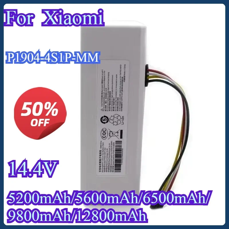 14.4V P1904-4S1P-MM Battery For Xiaomi Mijia 1C STYTJ01ZHM Robot Vacuum Mop Cleaner 12800mAh Replacement Battery Accessories
14.4V P1904-4S1P-MM Battery For Xiaomi Mijia 1C STYTJ01ZHM Robot Vacuum Mop Cleaner 12800mAh Replacement Battery Accessories
