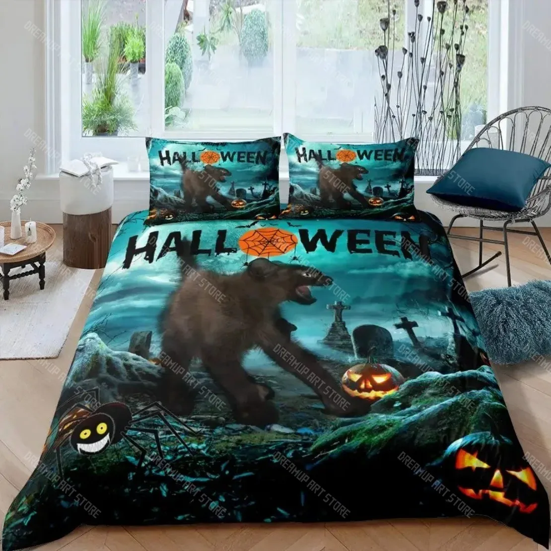 Halloween Bedding Set Flying Vampire Bats Duvet Cover 3D Prints jack-o'-lantern Bedding Sets Single Double King
Halloween Bedding Set Flying Vampire Bats Duvet Cover 3D Prints jack-o'-lantern Bedding Sets Single Double King