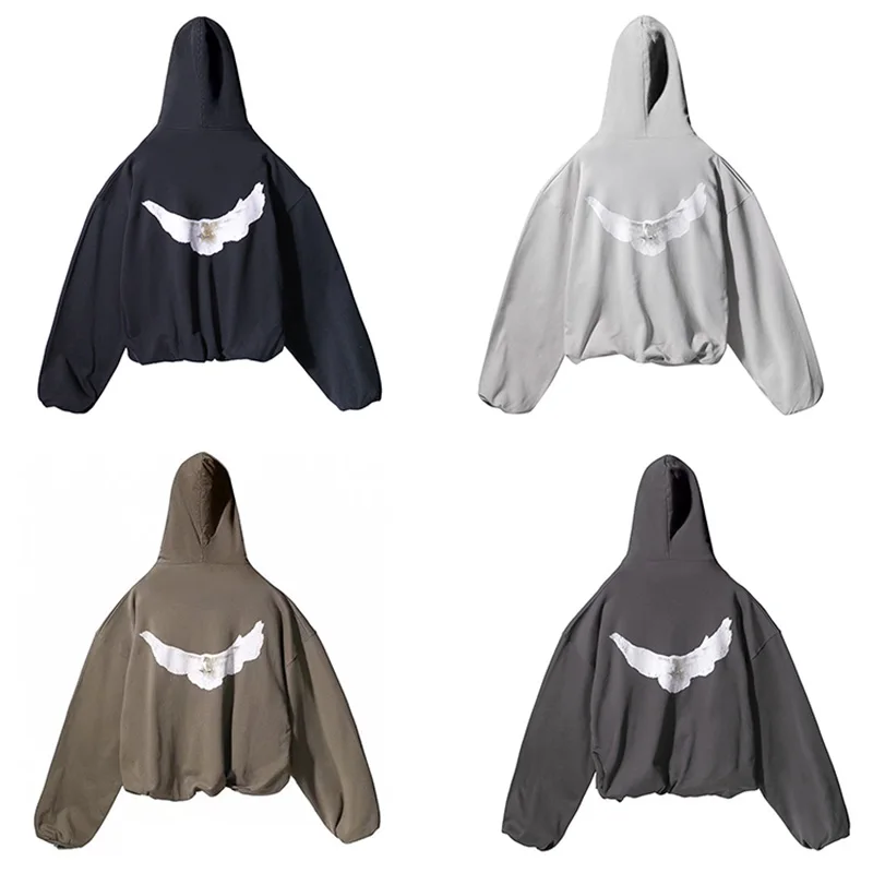 Hooded Kanye West Sweatshirts Classic Peace Pigeon Hoodie Men Women Oversized Single-Layer Heavyweight Trendy Pullover
Hooded Kanye West Sweatshirts Classic Peace Pigeon Hoodie Men Women Oversized Single-Layer Heavyweight Trendy Pullover