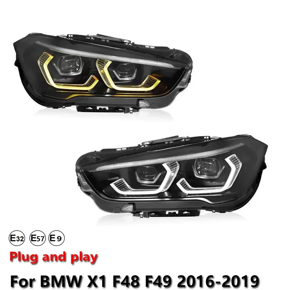 KQX Car Accessories Lamp Headlight Light For BMW X1 F48 F49 2016-2019 Projector Front Headlamp DRL Turn Signal Lamp Plug And Pla
KQX Car Accessories Lamp Headlight Light For BMW X1 F48 F49 2016-2019 Projector Front Headlamp DRL Turn Signal Lamp Plug And Pla
