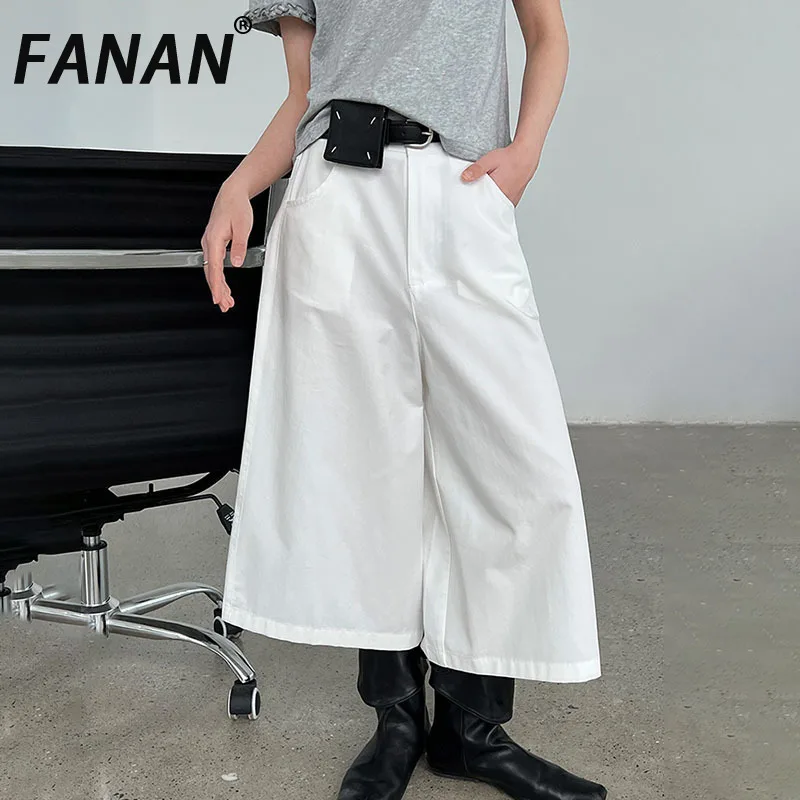 FANAN Minimalism Denim Pants For Women High Waist Straight Wide Leg Trousers Office Lady Loose Female Clothing 2025 Summer New
FANAN Minimalism Denim Pants For Women High Waist Straight Wide Leg Trousers Office Lady Loose Female Clothing 2025 Summer New