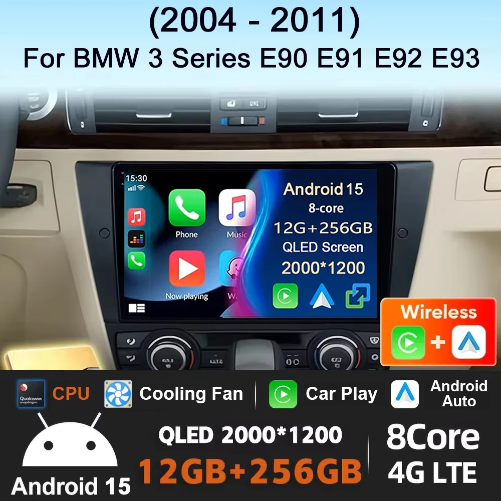 Android 15 Car Radio For BMW E90 E91 E92 E93 3 Series Wireless Carplay Auto Multimedia Stereo Video Player Head Unit GPS Navi BT
Android 15 Car Radio For BMW E90 E91 E92 E93 3 Series Wireless Carplay Auto Multimedia Stereo Video Player Head Unit GPS Navi BT