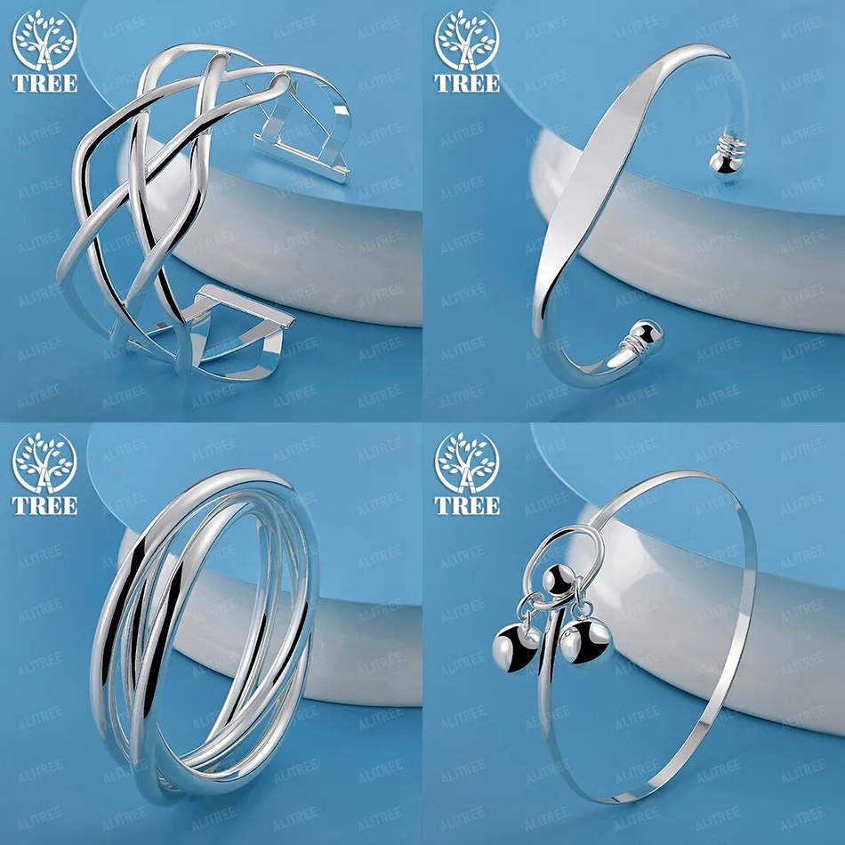 New Style 925 Sterling Silver Cross Grid Beads Three Circle Round Bangles Women Wedding Party Fashion Simple Jewelry Accessories
New Style 925 Sterling Silver Cross Grid Beads Three Circle Round Bangles Women Wedding Party Fashion Simple Jewelry Accessories