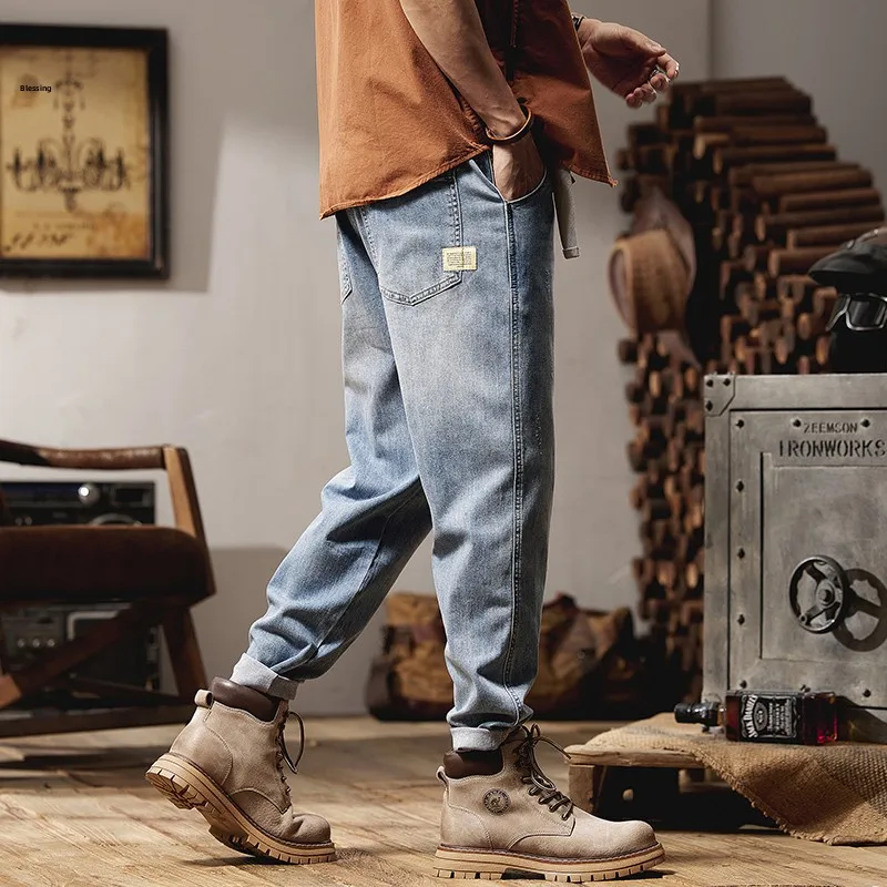 Light Wa Men's Jeans Loose Fit Stretchy Breathable Faionable Spring Autumn High Waist Long Pants Trendy Casual Sle
Light Wa Men's Jeans Loose Fit Stretchy Breathable Faionable Spring Autumn High Waist Long Pants Trendy Casual Sle