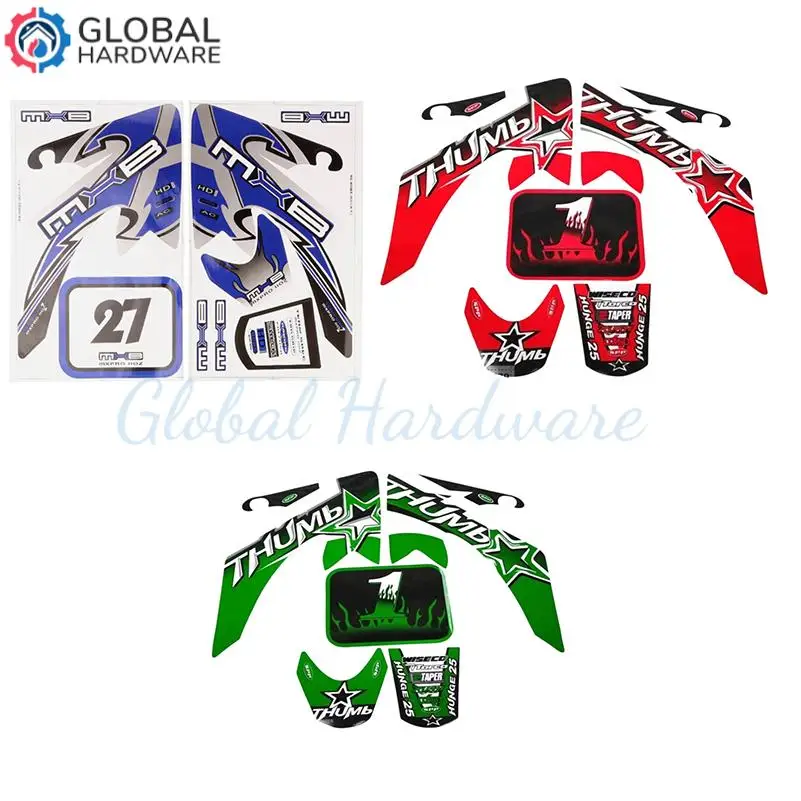 Racing Motorcycle Kohis Sticker Crf50 Paster Red Blue Yellow Green Motorcycle Decal Sticker For CRF 50cc Pit Dirt Bike Decals
Racing Motorcycle Kohis Sticker Crf50 Paster Red Blue Yellow Green Motorcycle Decal Sticker For CRF 50cc Pit Dirt Bike Decals