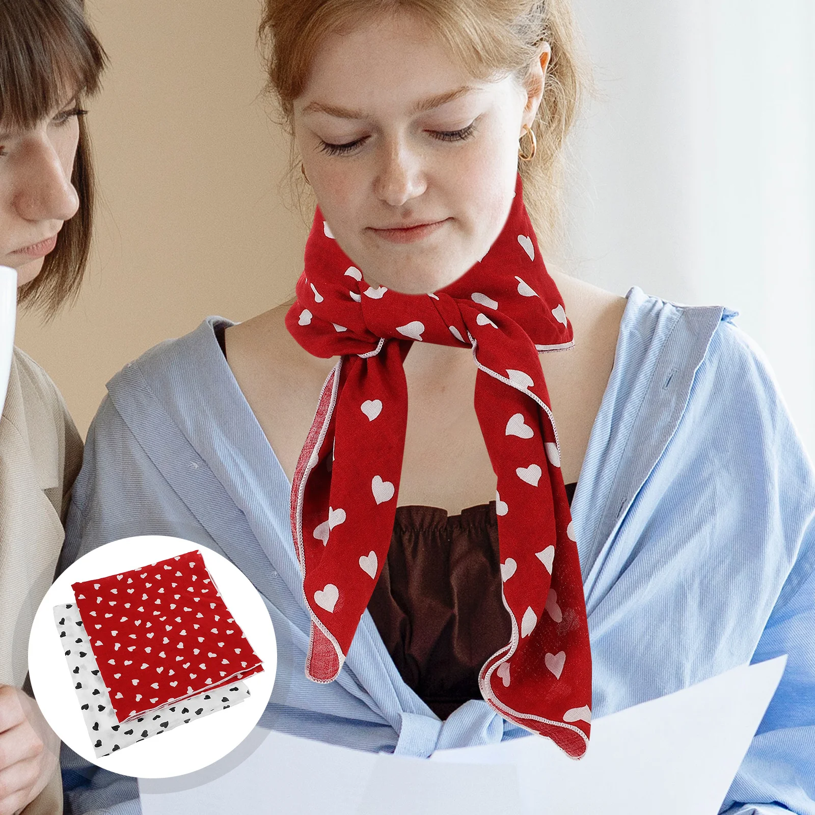 2Pcs Heart Cotton Linen Scarves Lightweight Small Neck Scarves for Women Spring Summer Autumn Soft Breathable
2Pcs Heart Cotton Linen Scarves Lightweight Small Neck Scarves for Women Spring Summer Autumn Soft Breathable