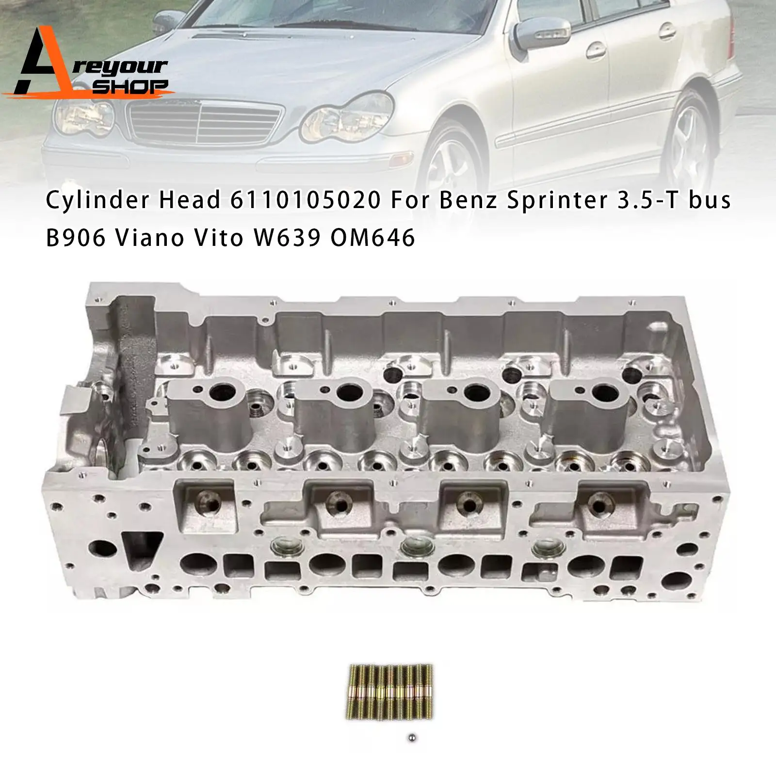 Cylinder Head 6110105020 for Benz Sprinter 3.5-T bus B906 Viano Vito W639 OM646
Cylinder Head 6110105020 for Benz Sprinter 3.5-T bus B906 Viano Vito W639 OM646