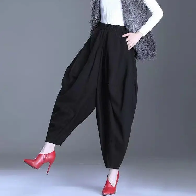 Women 2023 Spring Autumn Fashion Solid Color Harem Pants Female Loose Wide Leg Carrot Pants Ladies Loose Casual Trousers U186
Women 2023 Spring Autumn Fashion Solid Color Harem Pants Female Loose Wide Leg Carrot Pants Ladies Loose Casual Trousers U186