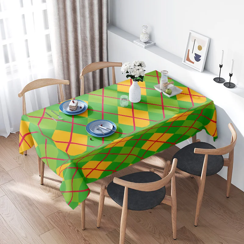 Green Yellow Red Plaid Tablecloth Dining Room Decor Solid Color Modern Pattern 6 Seater Square Home Decoration Bed Sheet Settabl
Green Yellow Red Plaid Tablecloth Dining Room Decor Solid Color Modern Pattern 6 Seater Square Home Decoration Bed Sheet Settabl