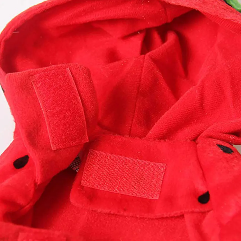 Soft Fleece Strawberry Dog Hoodie Coat Short Sleeves All Year Dogs Cats Wear Adjustable Neck Waists Christmas
Soft Fleece Strawberry Dog Hoodie Coat Short Sleeves All Year Dogs Cats Wear Adjustable Neck Waists Christmas