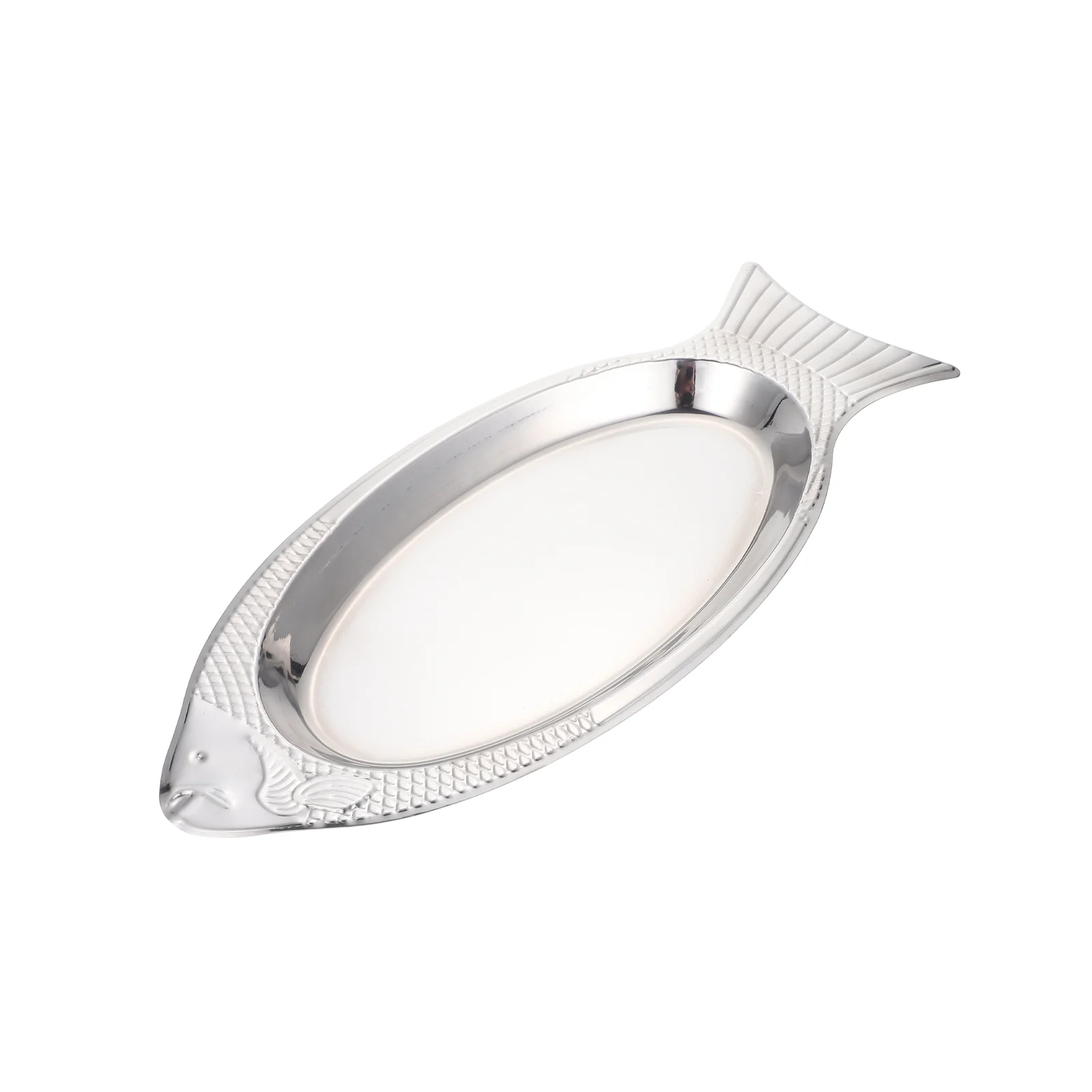 BBQ Fish Plate Sliced Fruit Grilled Fish-shaped Food Dish Stainless Steel Steaming Steamed Tray
BBQ Fish Plate Sliced Fruit Grilled Fish-shaped Food Dish Stainless Steel Steaming Steamed Tray