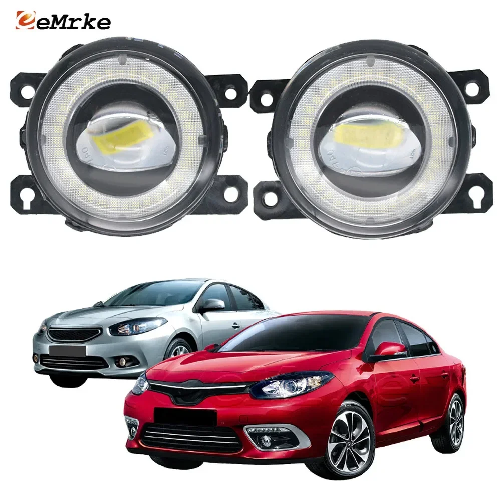 2-Pcs LED Fog Lights Assembly + Angel Eye Ring DRL Daytime Running Light Lamp for Renault Fluence 2013 2014 2015 2016 2017 2018
2-Pcs LED Fog Lights Assembly + Angel Eye Ring DRL Daytime Running Light Lamp for Renault Fluence 2013 2014 2015 2016 2017 2018