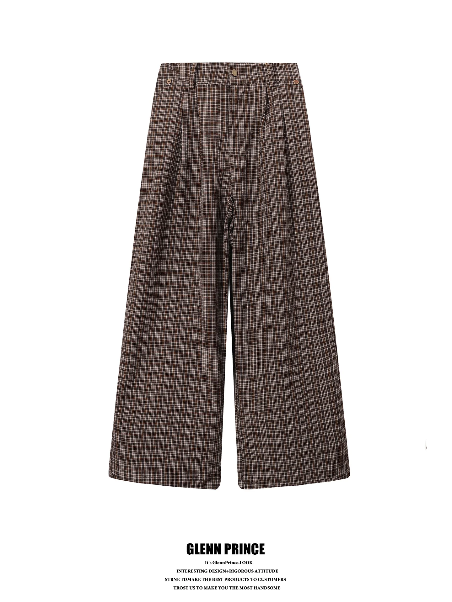 American Vintage Plaid Loose Fit Men's Casual Pants Straight Leg Drapey Khaki Color Classic Preppy Style Long Trousers
American Vintage Plaid Loose Fit Men's Casual Pants Straight Leg Drapey Khaki Color Classic Preppy Style Long Trousers