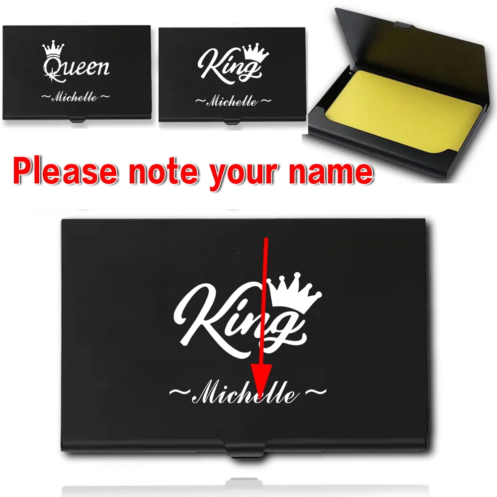 Customized Name Business Card Box Slim Metal Organizer RFID Blocking Holder for Credit Cards Travel Wallet Pocket Purse Storage
Customized Name Business Card Box Slim Metal Organizer RFID Blocking Holder for Credit Cards Travel Wallet Pocket Purse Storage