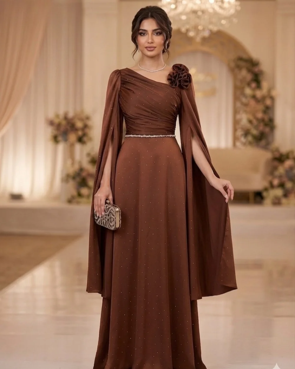 Customized Elegant Women Jersey Handmade Flower Ruched A-Line Evening Dresses Matching Off-the-shoulder Sleeveless Prom Dresses
Customized Elegant Women Jersey Handmade Flower Ruched A-Line Evening Dresses Matching Off-the-shoulder Sleeveless Prom Dresses