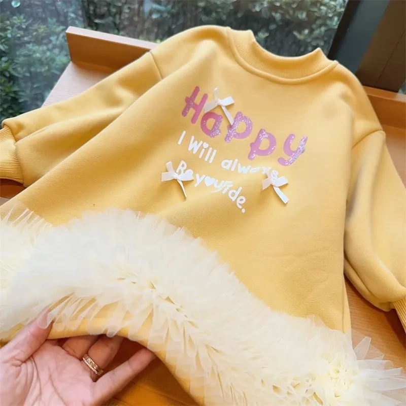 TOY-Trendy Girl's Dress Autumn Winter Letter Print Bow Fleece Casual Fashion Sweatshirt Dress
TOY-Trendy Girl's Dress Autumn Winter Letter Print Bow Fleece Casual Fashion Sweatshirt Dress