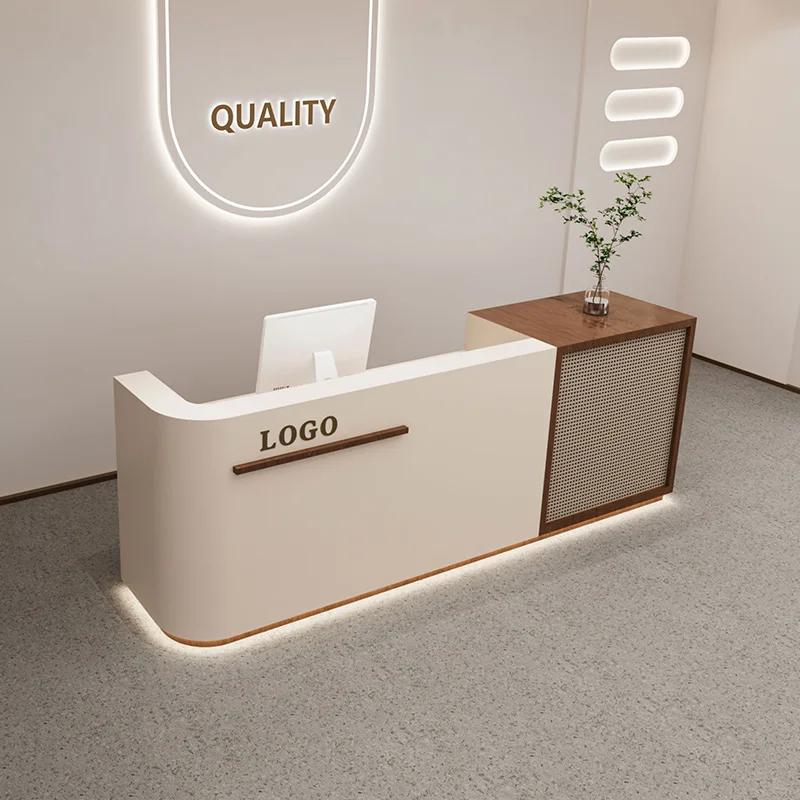 Counter Logo Reception Desks Aesthetics Organizer Indoor Luxury Reception Desks Computer Modern Empfangs Tresen Furniture
Counter Logo Reception Desks Aesthetics Organizer Indoor Luxury Reception Desks Computer Modern Empfangs Tresen Furniture