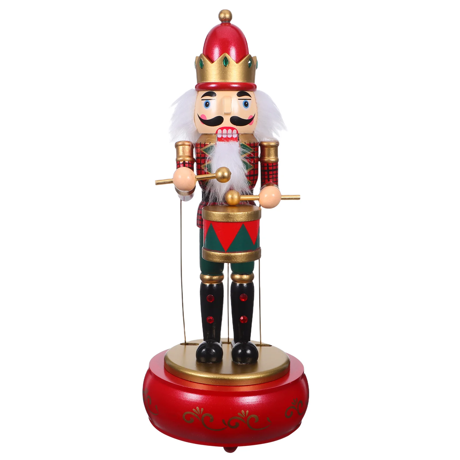 Wooden Nutcracker Soldier Music Box Round Base Christmas Wind-Up Musical Decoration Holiday Party Decor Xmas Christmas Music Box
Wooden Nutcracker Soldier Music Box Round Base Christmas Wind-Up Musical Decoration Holiday Party Decor Xmas Christmas Music Box