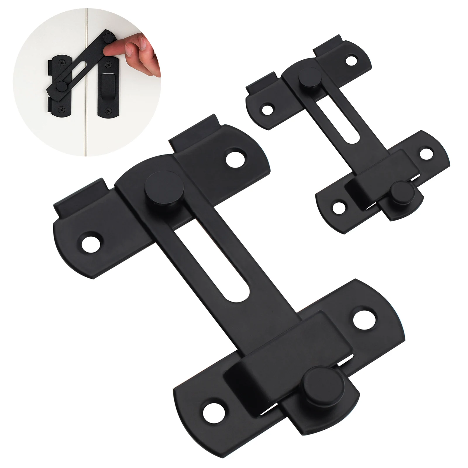 Flip Door Lock Latch Stainless Steel Sliding Door Latch Home Door Hardwares for House Door Wardrobe Barn Door Latch Door Hasps
Flip Door Lock Latch Stainless Steel Sliding Door Latch Home Door Hardwares for House Door Wardrobe Barn Door Latch Door Hasps