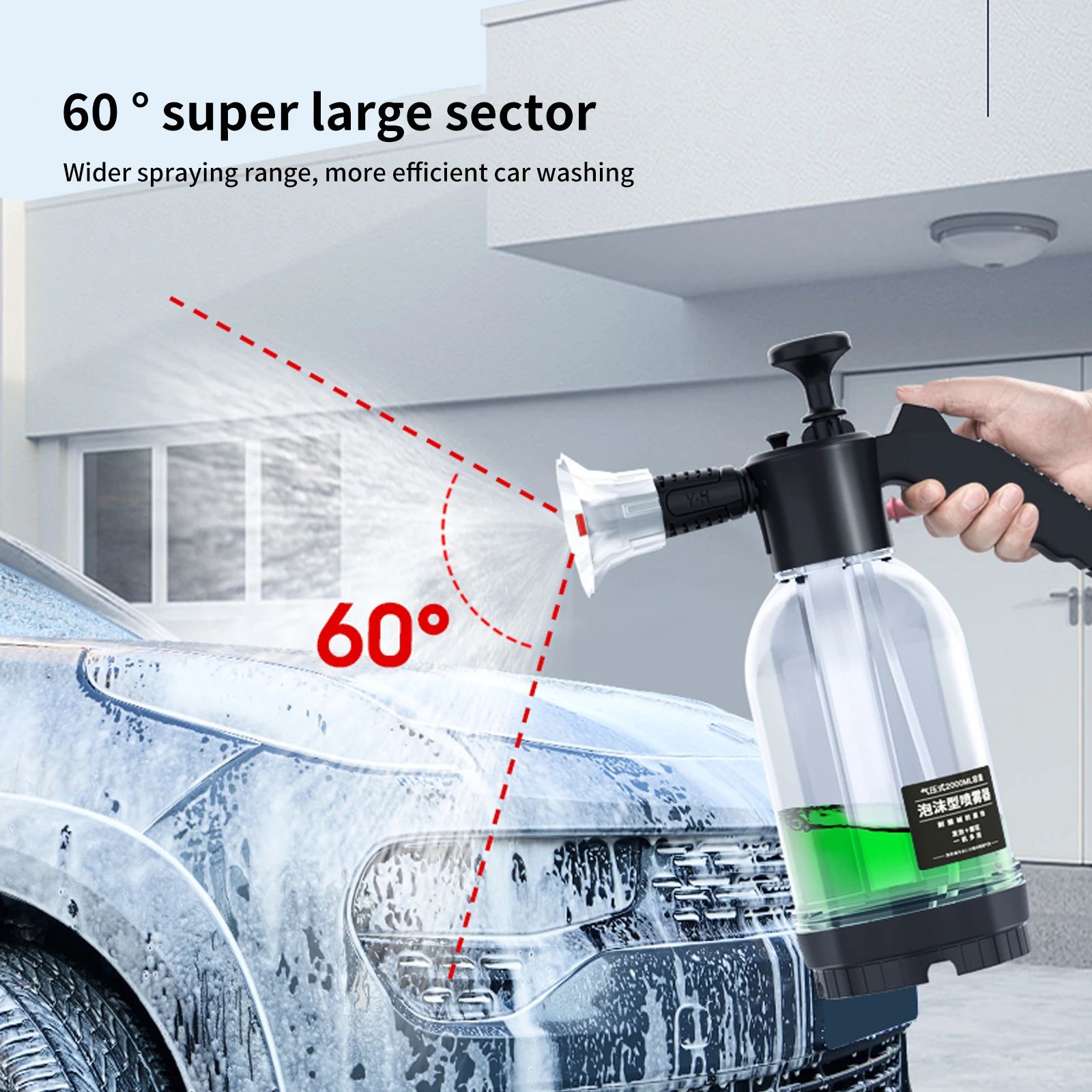 1 Pc 2L Hand Pump Foam Sprayer With 2 Types Of Nozzle Hand Pneumatic Foam Cannon Snow Foam Car Wash Spray Bottle Car Window
1 Pc 2L Hand Pump Foam Sprayer With 2 Types Of Nozzle Hand Pneumatic Foam Cannon Snow Foam Car Wash Spray Bottle Car Window