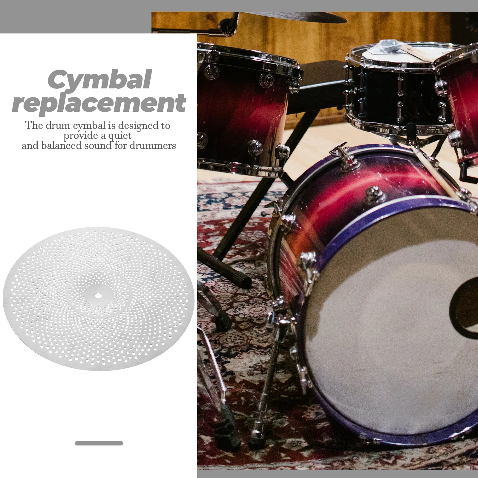 Silent Hi-hat Practice Pad Low Volume Cymbals Drum Dampeners Crash Electric Mute Bass
Silent Hi-hat Practice Pad Low Volume Cymbals Drum Dampeners Crash Electric Mute Bass