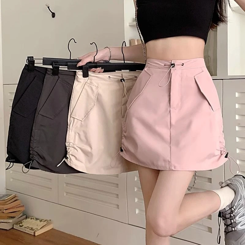 Sexy High Waist Women Y2K Cargo Skirt American Retro Streetwear Mini Skirts Summer Sexy Drawstring Harajuku A Line Skirt
Sexy High Waist Women Y2K Cargo Skirt American Retro Streetwear Mini Skirts Summer Sexy Drawstring Harajuku A Line Skirt