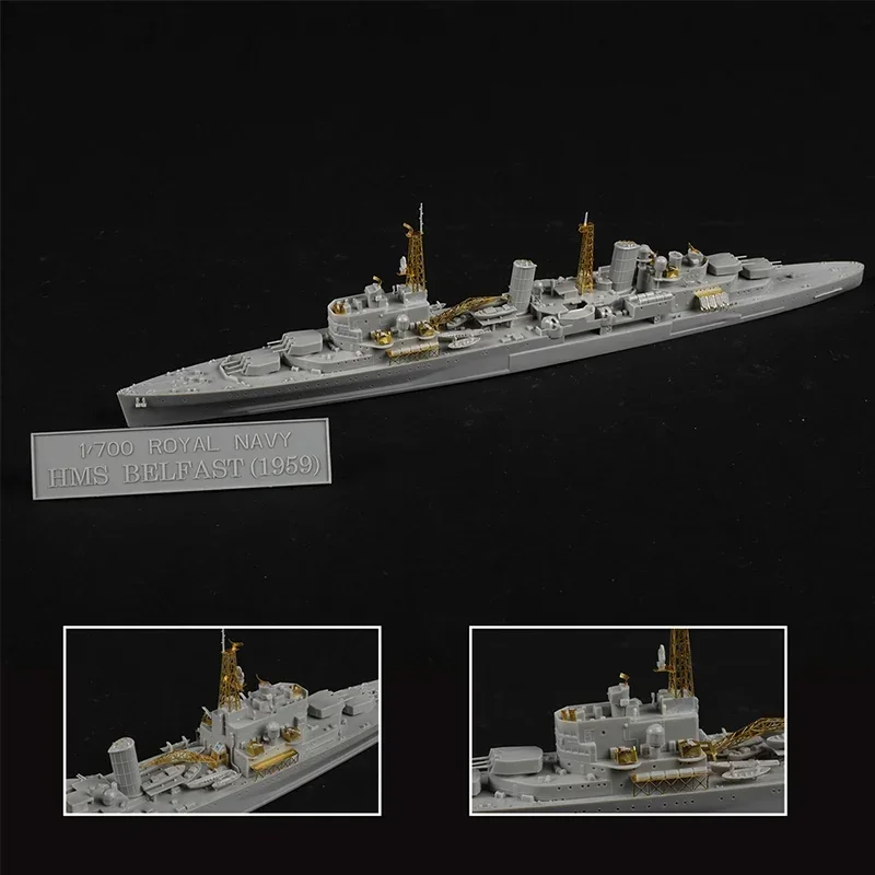 Trumpeter 06702 Model Kits: 1/700 Scale HMS Belfast 1959 Royal Navy Light Cruiser Model Ship (Boat) for Military Model Hobby DIY
Trumpeter 06702 Model Kits: 1/700 Scale HMS Belfast 1959 Royal Navy Light Cruiser Model Ship (Boat) for Military Model Hobby DIY