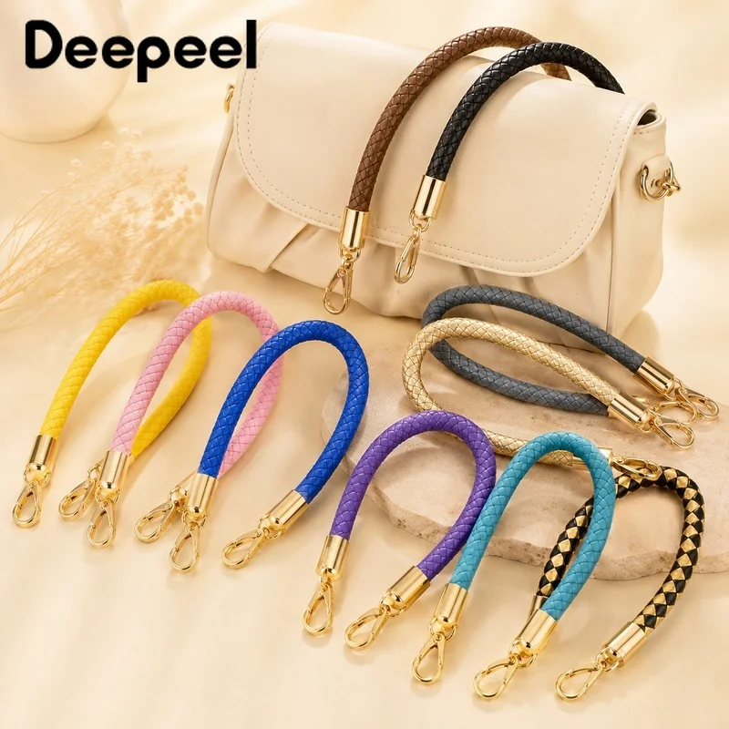 2/4Pcs 30-60cm PU Leather Woven Bag Handles with Metal Buckles Braided Purse Strap Replacement DIY Handbag Accessory Craft Parts
2/4Pcs 30-60cm PU Leather Woven Bag Handles with Metal Buckles Braided Purse Strap Replacement DIY Handbag Accessory Craft Parts