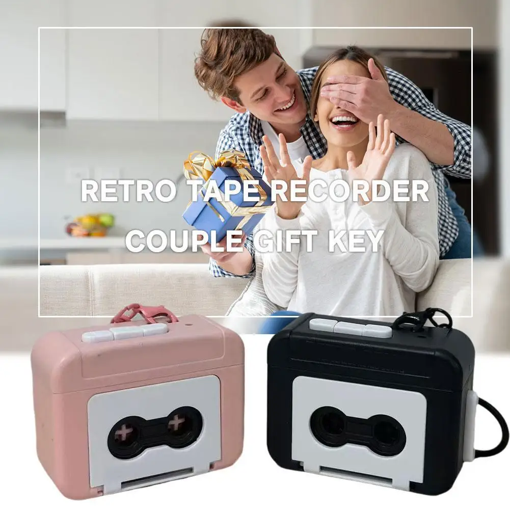 Retro Cassette Recorder Music Key Chain Storage Box Cute Mini Player Commemorate Keyring For Couple Vintage Gift Music Cassettes
Retro Cassette Recorder Music Key Chain Storage Box Cute Mini Player Commemorate Keyring For Couple Vintage Gift Music Cassettes