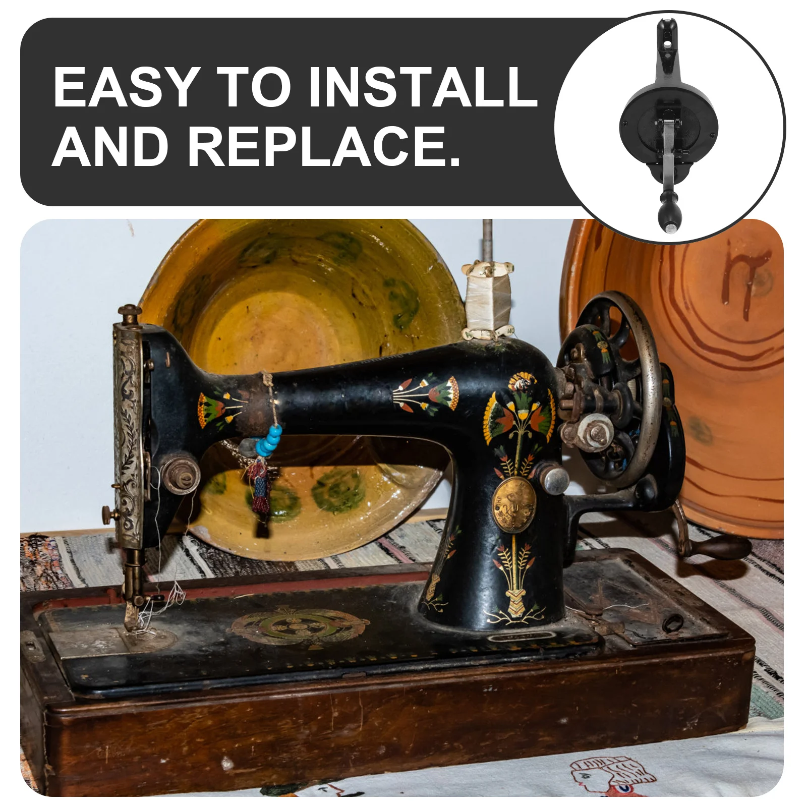 Manual Sewing Machine Hand Crank Replacement Metal Handle for Vintage Machine Part Efficient Operation Smooth Stitching Reliable
Manual Sewing Machine Hand Crank Replacement Metal Handle for Vintage Machine Part Efficient Operation Smooth Stitching Reliable