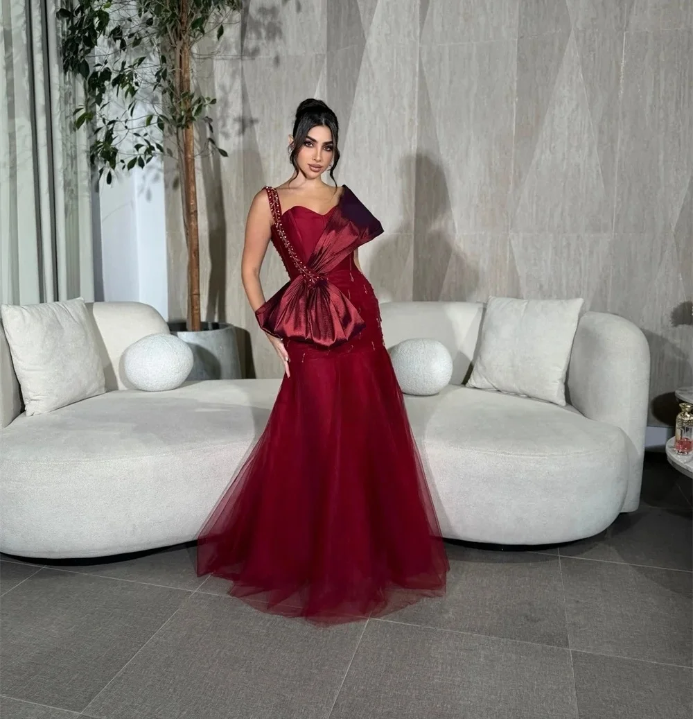 Burgundy Beaded Long Bespoke Occasion Gown Evening Dresses Pastrol Unisex Jersey Retro Dubai Saudi Arabic Prom Customized
Burgundy Beaded Long Bespoke Occasion Gown Evening Dresses Pastrol Unisex Jersey Retro Dubai Saudi Arabic Prom Customized