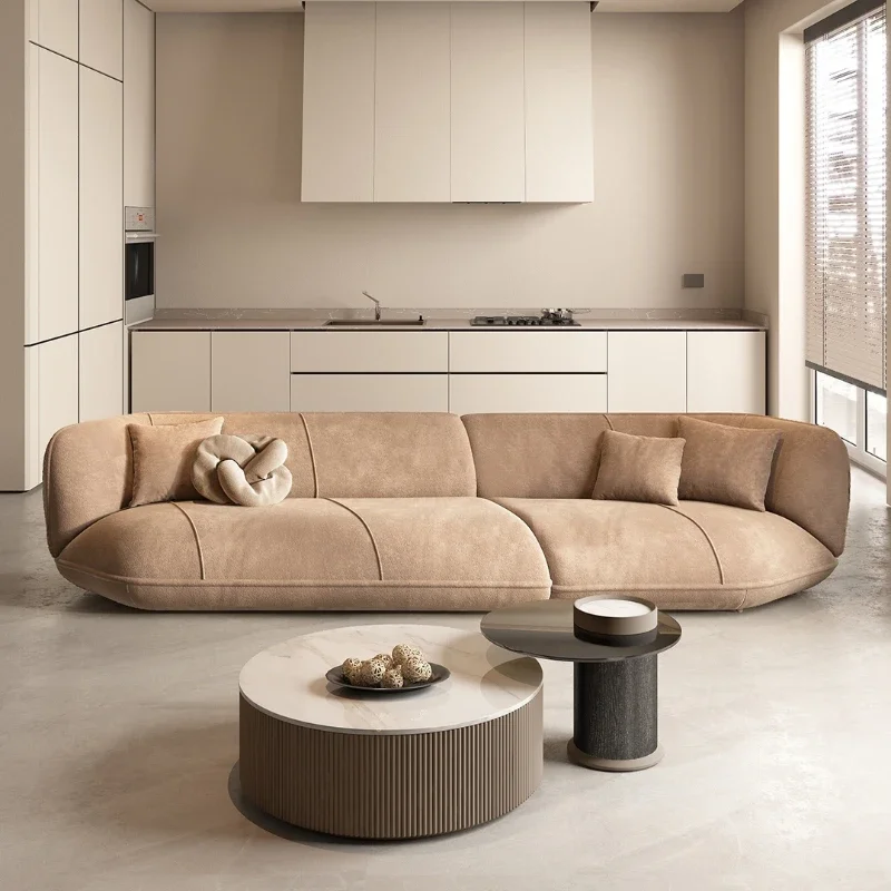 Modern Living Room Fabric Craft Sofa Italian Minimalist Light Luxury High-End Living Room Design Sense
Modern Living Room Fabric Craft Sofa Italian Minimalist Light Luxury High-End Living Room Design Sense